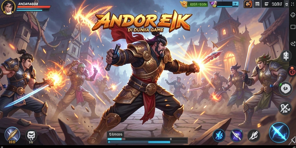 Tampilan seru dari gameplay ANDARA88 saat pertarungan berlangsung.