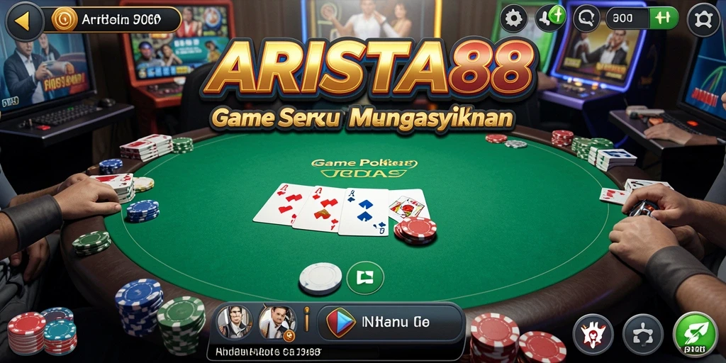Tampilan menarik dalam gameplay Poker yang seru.