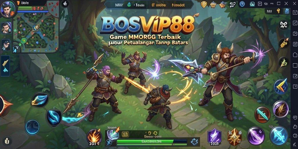 Tangkapan layar dari gameplay MMORPG yang seru dan interaktif.