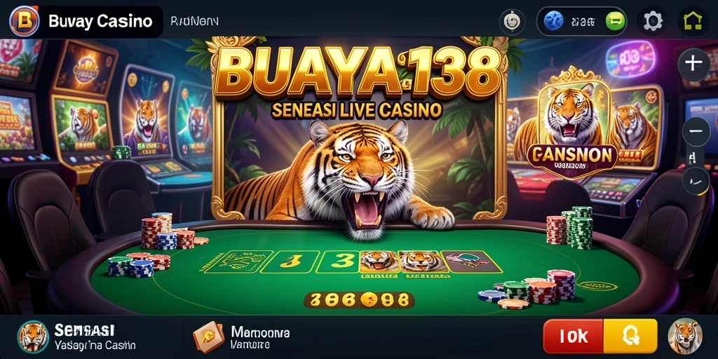 Tampilan gameplay Live Casino yang mendebarkan dan interaktif.