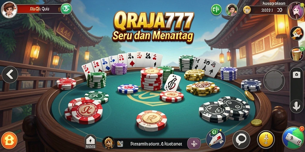 Tampilan gameplay QiuQiu yang seru di DRAJA777.