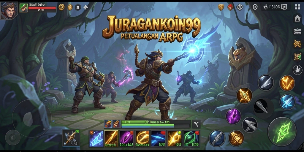 Tampilan gameplay menegangkan di JURAGANKOIN99 dengan aksi ARPG.
