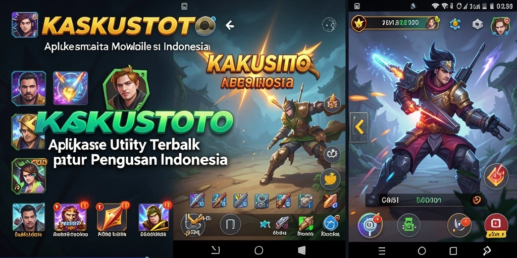 Tampilan utama KASKUSTOTO dengan informasi beragam dan antarmuka yang menarik.
