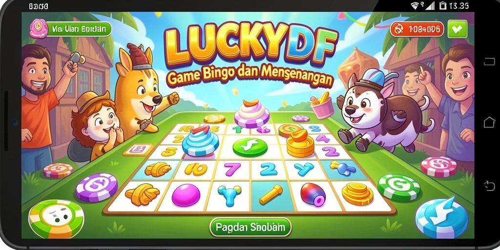 Gameplay Bingo yang seru dan penuh aksi di LUCKYDF.