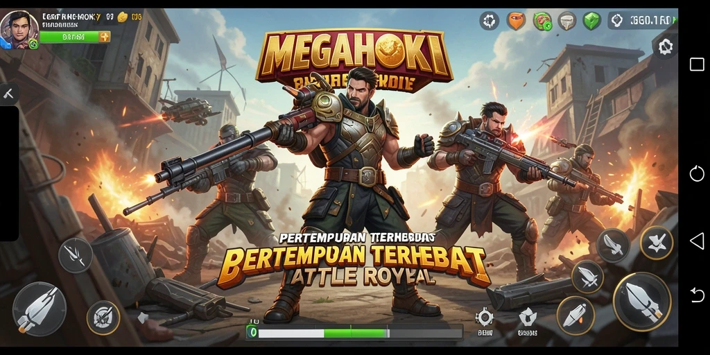 Tampilkan aksi mendebarkan dalam pertempuran Battle Royale di MEGAHOKI.