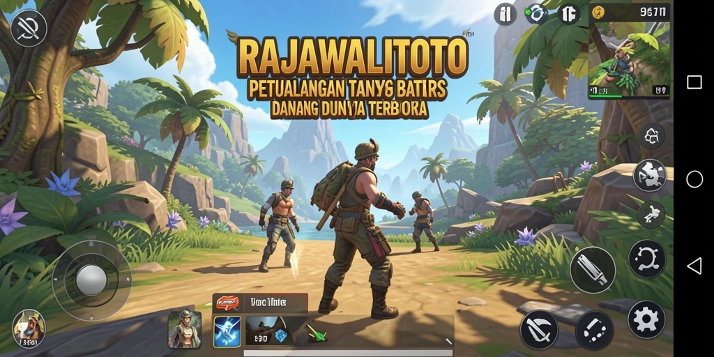 Tangkapan layar dari gameplay <strong>RAJAWALITOTO</strong> yang menunjukkan petualangan di dunia terbuka.