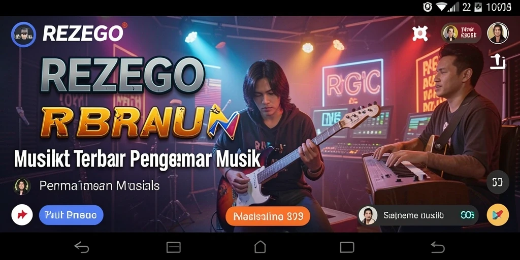 Tampilan gameplay REZEGO yang menyenangkan dan interaktif.
