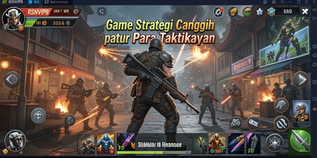Screenshot gameplay RSNVIP8 menunjukkan aksi strategi mendebarkan.