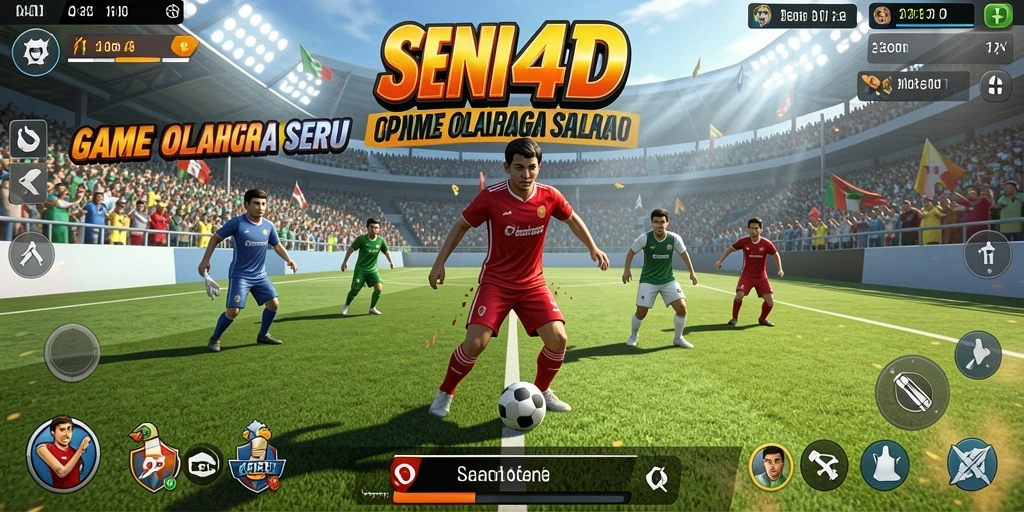 Tangkapan layar gameplay SENIOR4D yang menggembirakan dan penuh aksi.